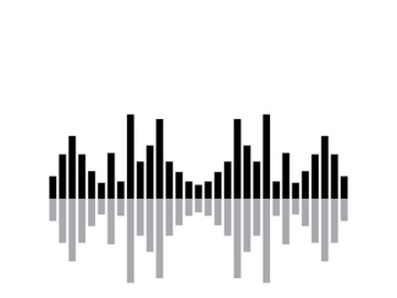 Equalizer Sound waves vector illustration design template preview picture