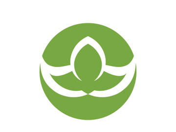 Vegan leaf green eco logo nature preview picture