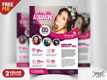 Beauty Salon Flyer Template PSD preview picture