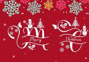 Winter Christmas Monogram