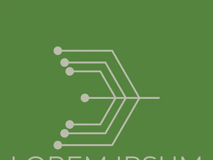 Futuristic Electronic Circuit Logo