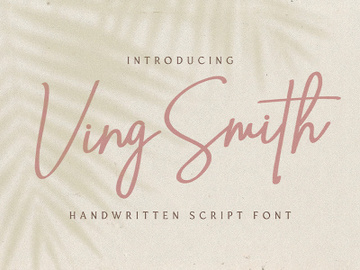 Ving Smith - Handwritten Font preview picture