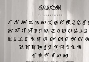 Galaxion - Brush Font