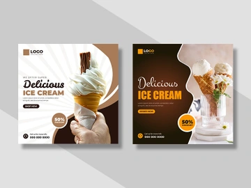 Ice Cream Instagram Post Banner Ver-1 preview picture