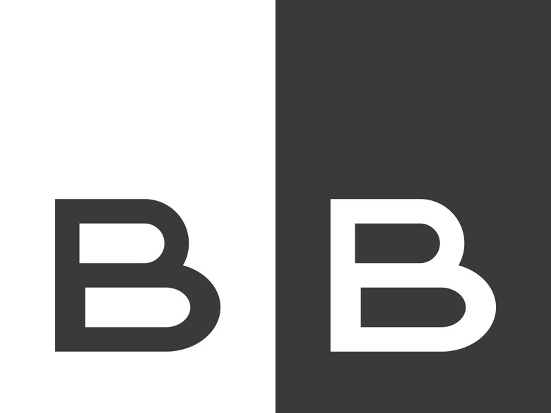 B letter logo template vector illustration