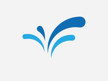 Water Splash logo vector icon illustration design