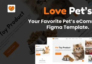 Pets Love UI Figma eCommerce Template
