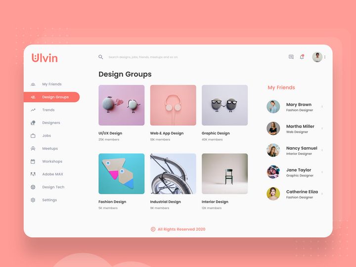 Social Media Dashboard Homepage Design