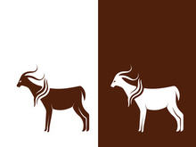 Goat logo template vector icon illustration design