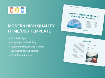 Cutura - Blog HTML Template preview picture