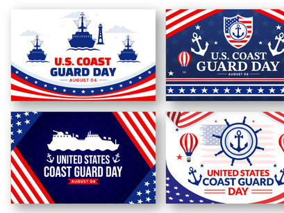 13 United States Coast Guard Day Illustration