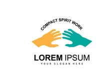 Hand Logo, Teamwork Vector Design