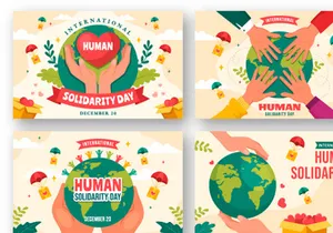 13 International Human Solidarity Day Illustration