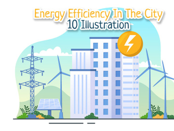 10 Energy Efficiency in the City Illustration preview picture