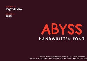 Abyss | Free Typeface