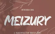 MEIZURY - Handwritten Font