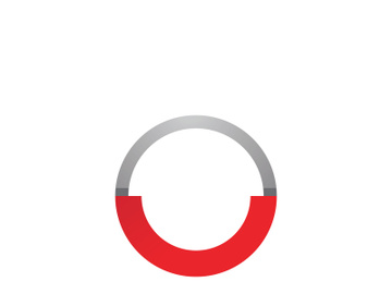 abstract red circle logo vector template preview picture