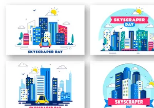 10 Skyscraper Day Illustration