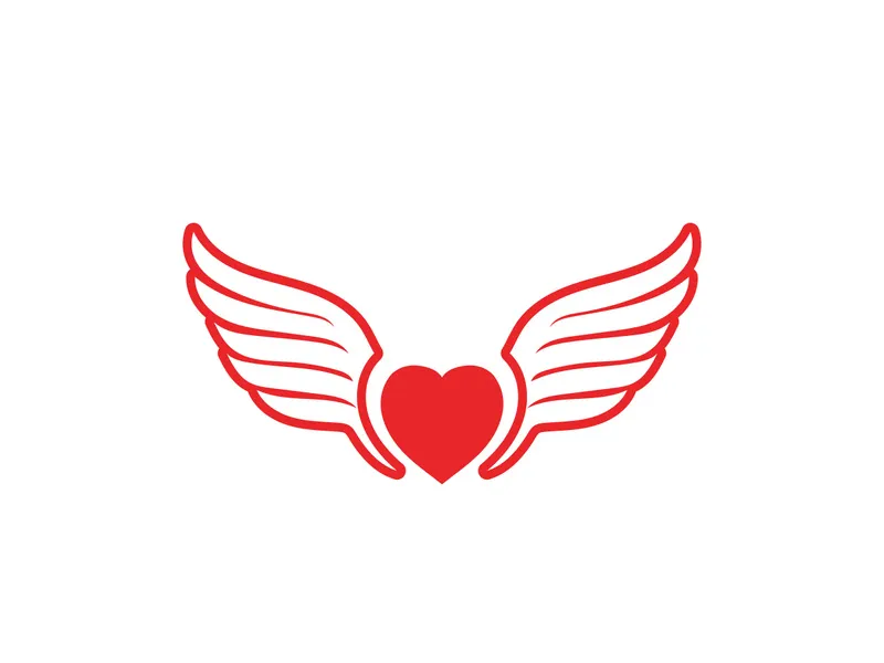 Love wing  Logo and symbols Vector Template