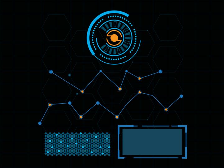 Futuristic user interface illustration