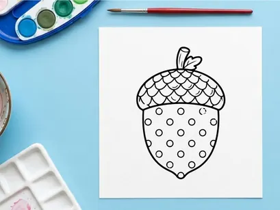 Cute strawberry illustration for childrens design. Playful fruit drawing for kids' products and educational materials.