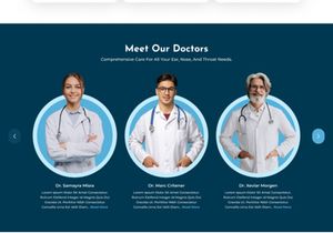 ENT Doctor Website UI/UX Design Kit