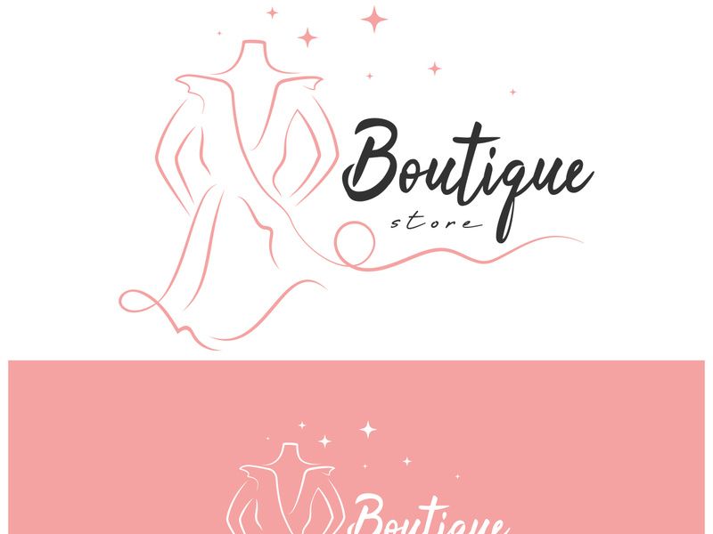 elegant women's fashion logo, clothing, boutique, convection, tailor, garment, business, apparel, fashion designer
