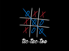 Think outside the box. Tic tac toe game minimalist vector t-shirt design.