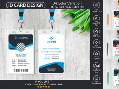 Creative ID Card Design Template
