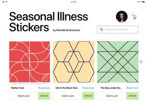 Stickers Shop App UI Kit