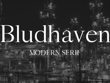 Bludhaven font preview picture