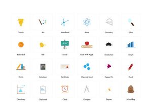 Education Color Icons