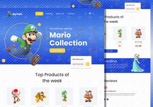 Landing page web de jogo