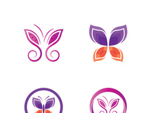 Butterfly logo icon vector design illustration