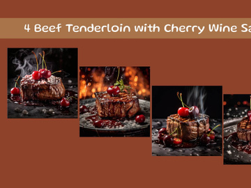 Beef Tenderloin with Cherry Wine Sauce preview picture