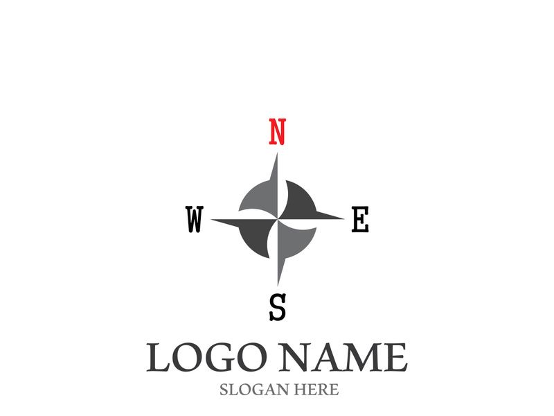 Compass logo template vector icon illustration design