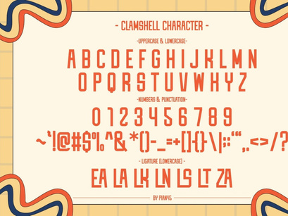 Clamshell - Condensed Vintage Font