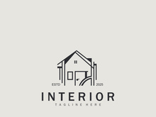 Home Interior logo building design template architecture unique styles