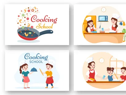 11 Cooking School Illustration