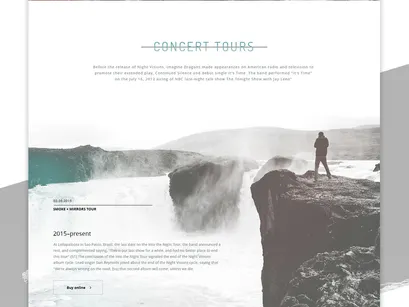 Free PSD template for a musician