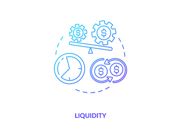 Liquidity concept icon preview picture