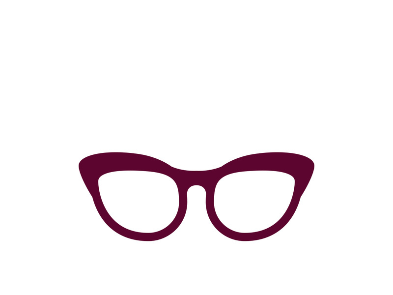 Glasses symbol vector icon