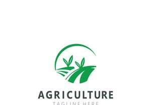 Agriculture Farm Logo Design. Premium country farming field natural harvest