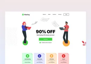 Hosting Web Landing Page