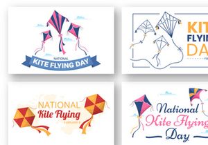 12 National Kite Flying Day Illustration