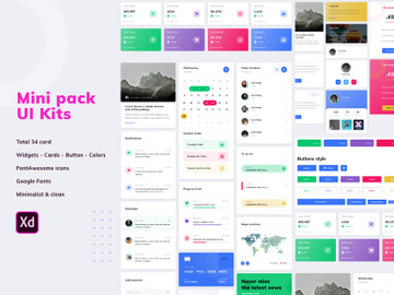 UI Kits mini pack version v1 preview picture