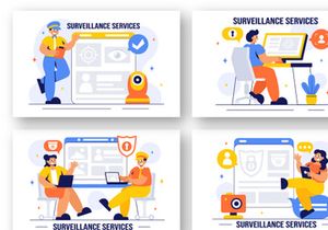 9 Surveillance Services Illustration