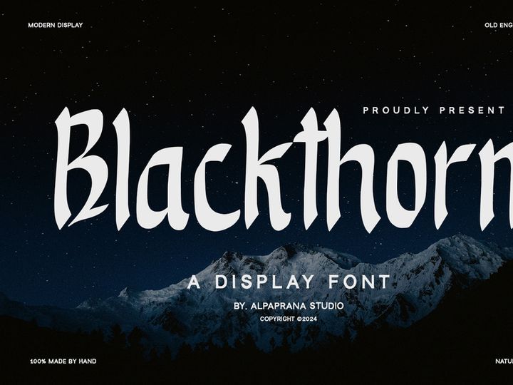 Blackthorn - Display Font