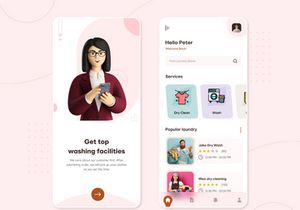 Laundry Service Mobile App Design