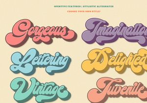 Midway | Retro Script Font